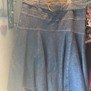 Nie + Zoe denim A line skirt